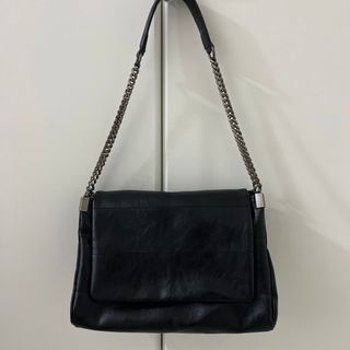 ZARA - ZARA ザラ フラップ ロッカーショルダーバッグ ブラックの通販