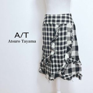 ATSURO TAYAMA - アツロウタヤマ ギンガムチェックスカート カットオフ