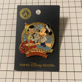 ディズニー(Disney)の東京ディズニーシー開園6周年記念ピンバッジ ピノキオ・フィガロ TDS6th(バッジ/ピンバッジ)