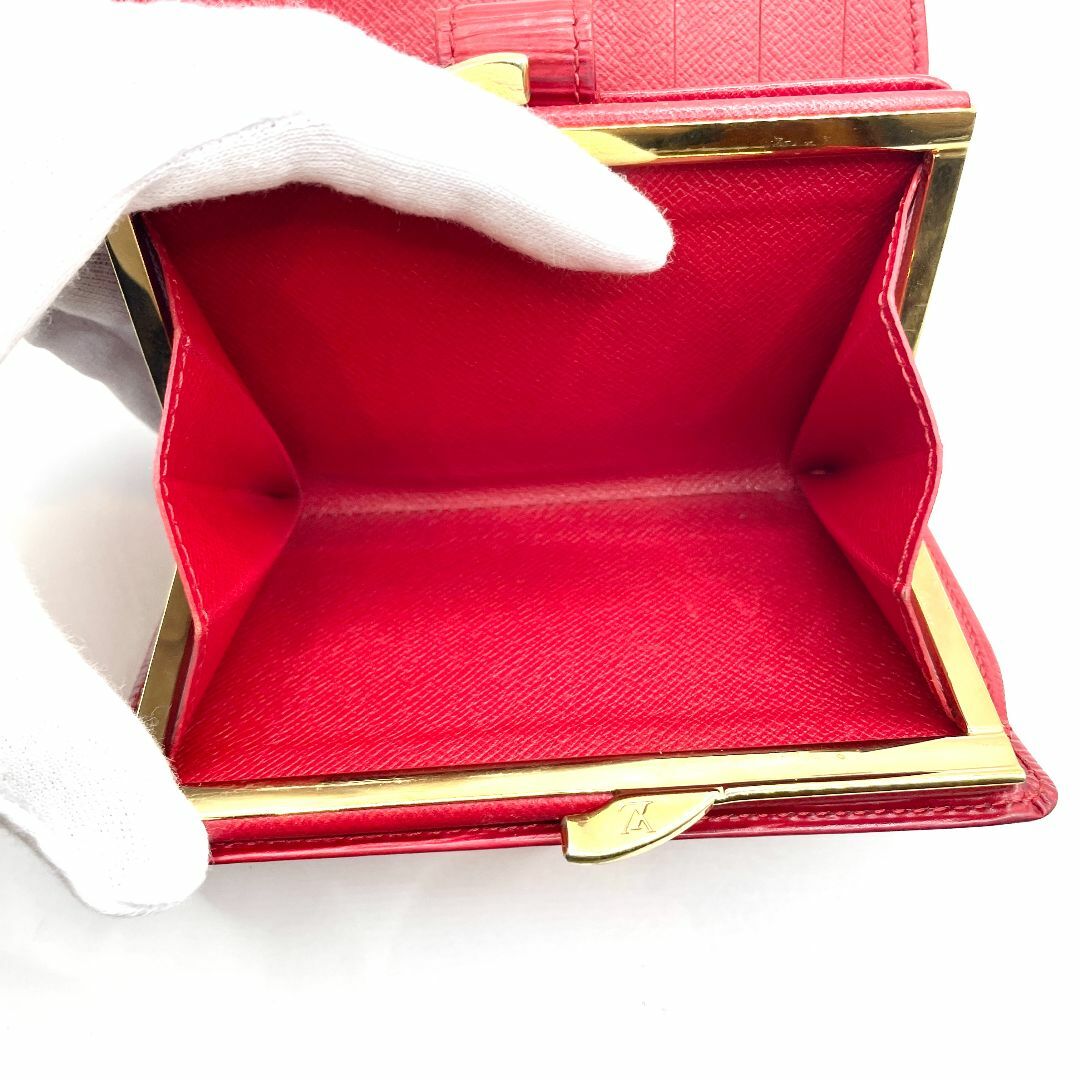 LOUIS VUITTON(ルイヴィトン)の【25】ルイヴィトン 財布 エピ 赤 ポルトフォイユ ヴィエノワ M63247 レディースのファッション小物(財布)の商品写真