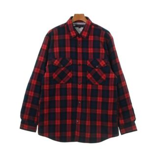 トミーヒルフィガー(TOMMY HILFIGER)のTOMMY HILFIGER ブルゾン（その他） L 赤x紺(チェック) 【古着】【中古】(その他)