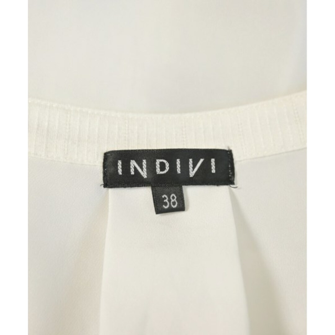 INDIVI(インディヴィ)のINDIVI インディヴィ ブラウス 38(M位) 白 【古着】【中古】 レディースのトップス(シャツ/ブラウス(長袖/七分))の商品写真