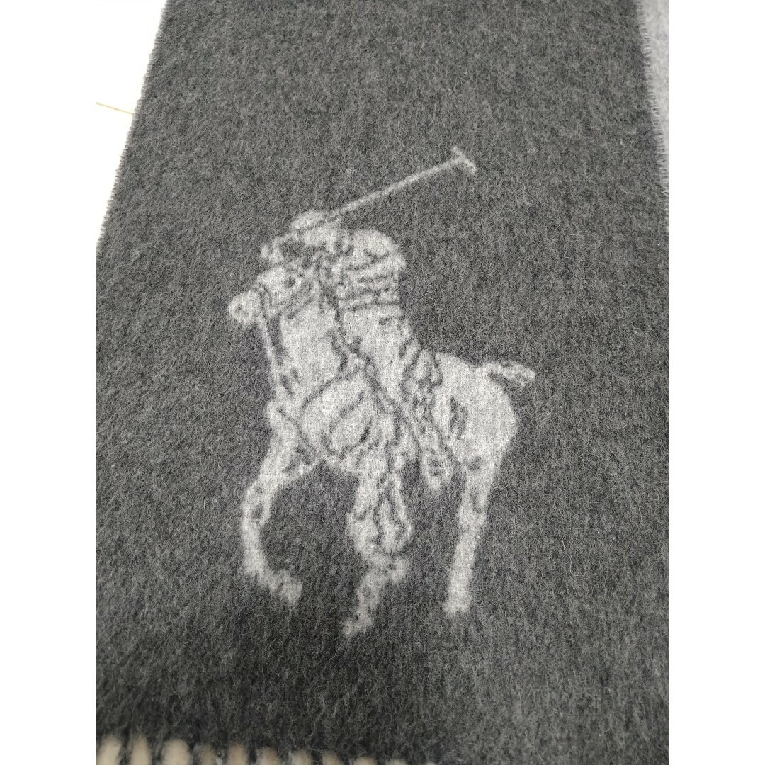 Ralph Lauren(ラルフローレン)のラルフローレン　ビッグポニーリバーシブルマフラー メンズのファッション小物(マフラー)の商品写真