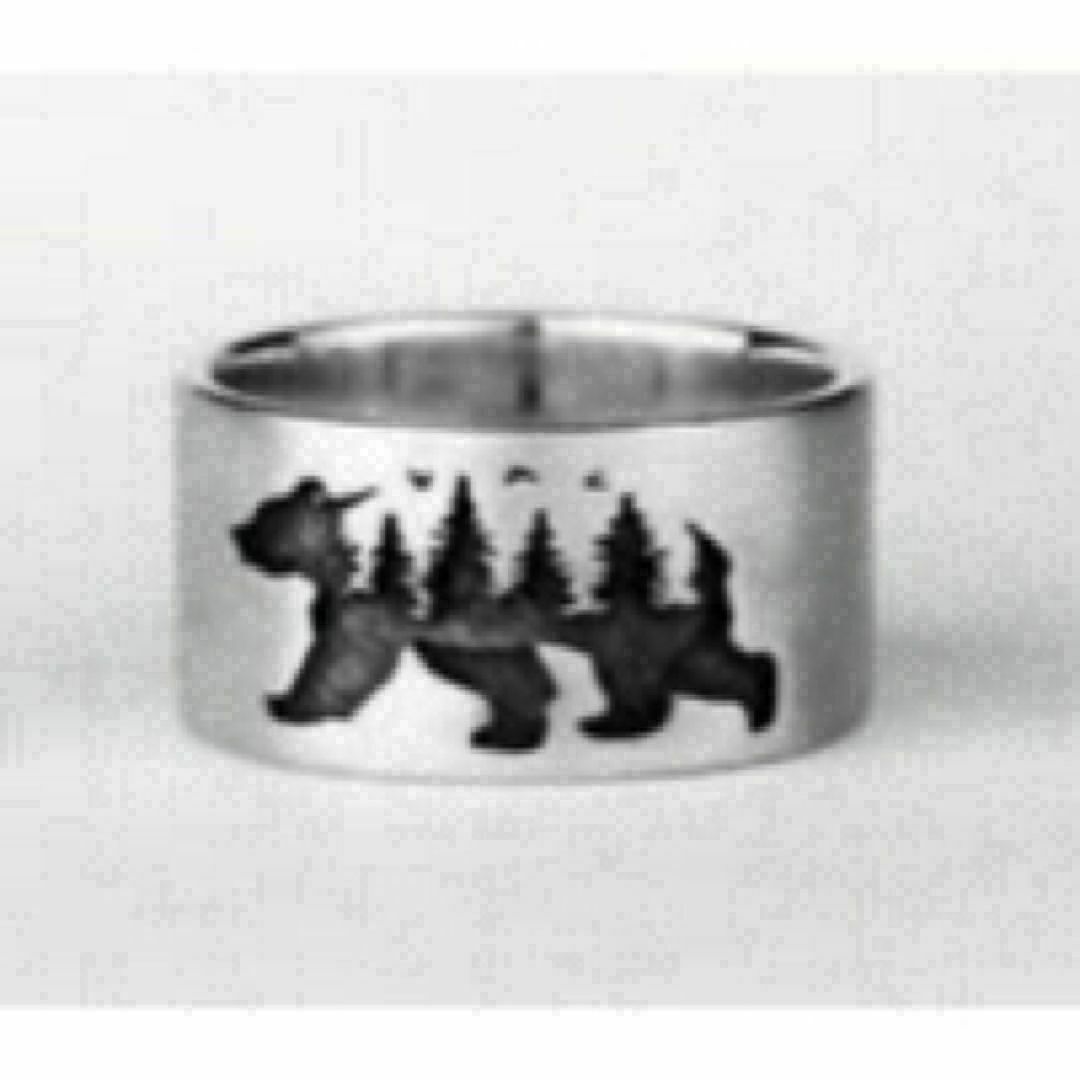 【A110】リング　メンズ　指輪　シルバー　オオカミ　ウルフ　20号 メンズのアクセサリー(リング(指輪))の商品写真