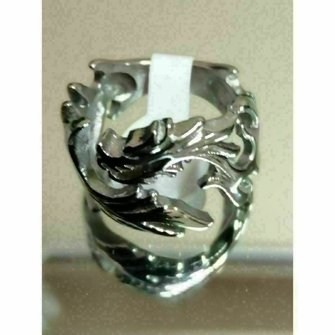 【A111】リング　メンズ　指輪　シルバー　ドラゴン　龍　20号 メンズのアクセサリー(リング(指輪))の商品写真