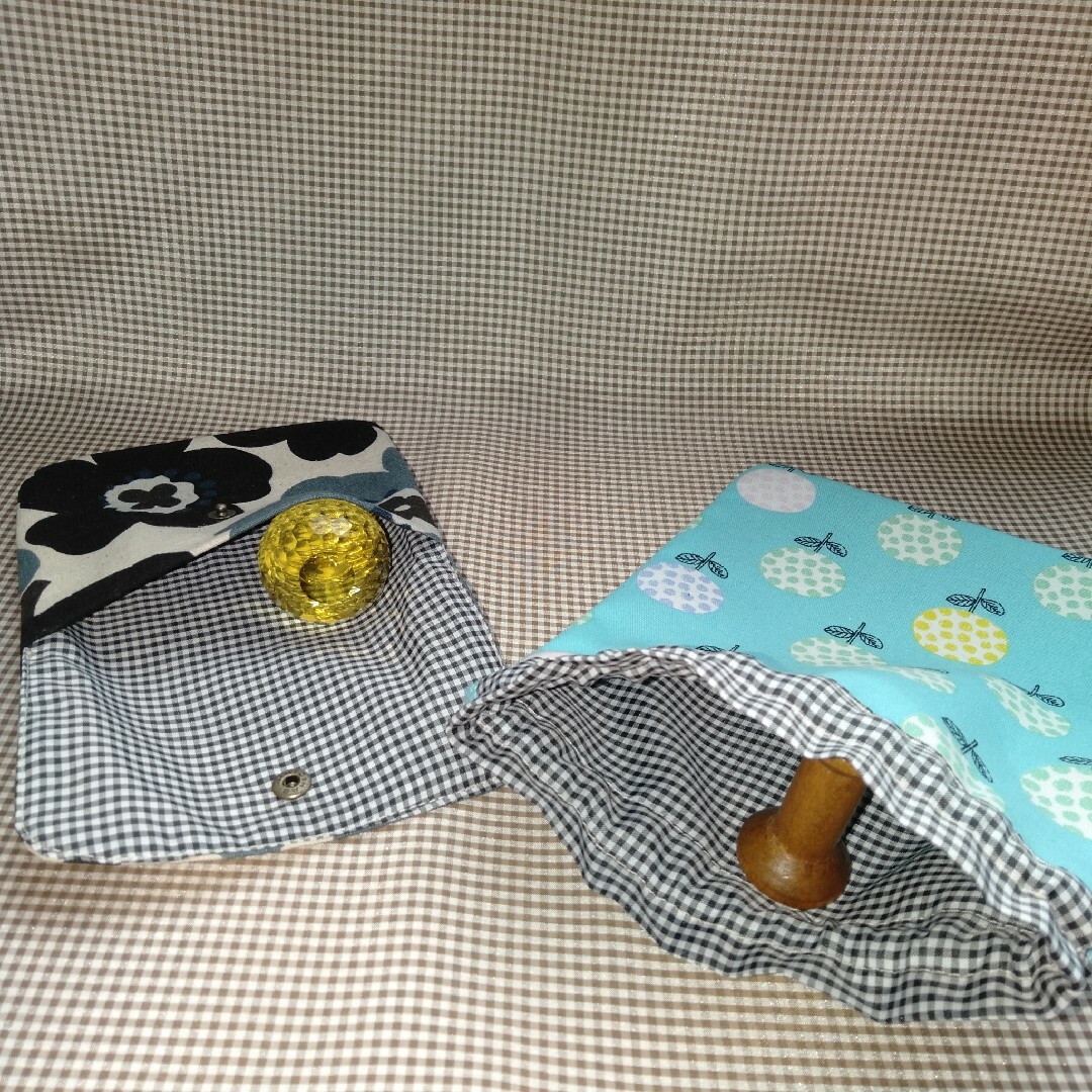 巾着&ポーチセット 2 ハンドメイド ハンドメイドのファッション小物(ポーチ)の商品写真