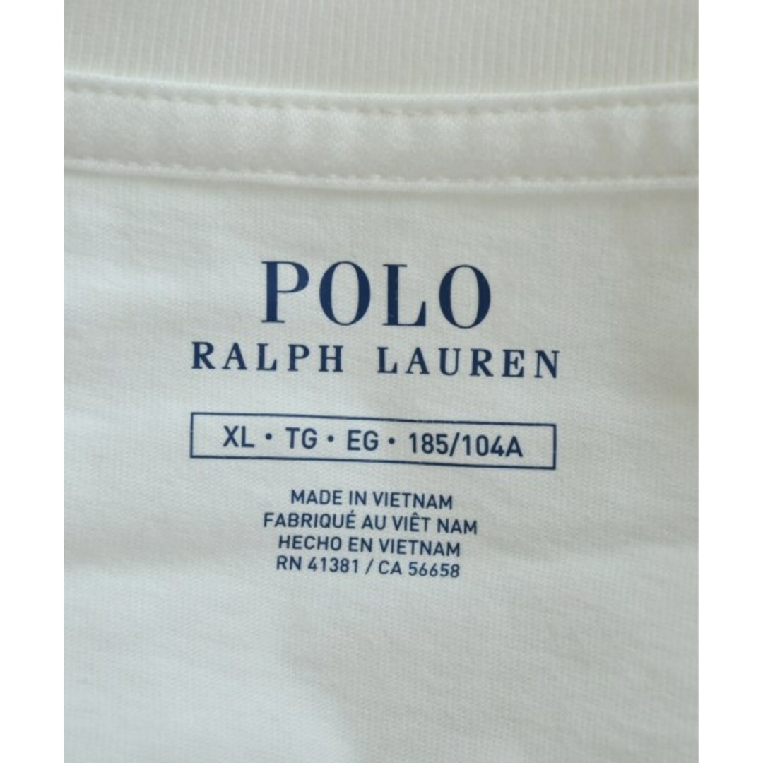 POLO RALPH LAUREN(ポロラルフローレン)のPolo Ralph Lauren Tシャツ・カットソー XL 白 【古着】【中古】 メンズのトップス(Tシャツ/カットソー(半袖/袖なし))の商品写真