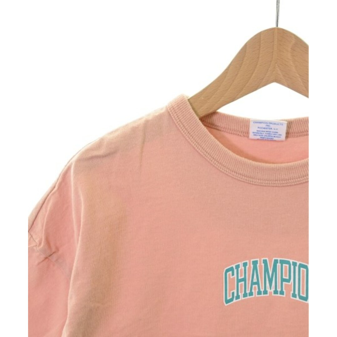 Champion(チャンピオン)のCHAMPION チャンピオン Tシャツ・カットソー 130 ピンク 【古着】【中古】 キッズ/ベビー/マタニティのキッズ服女の子用(90cm~)(Tシャツ/カットソー)の商品写真