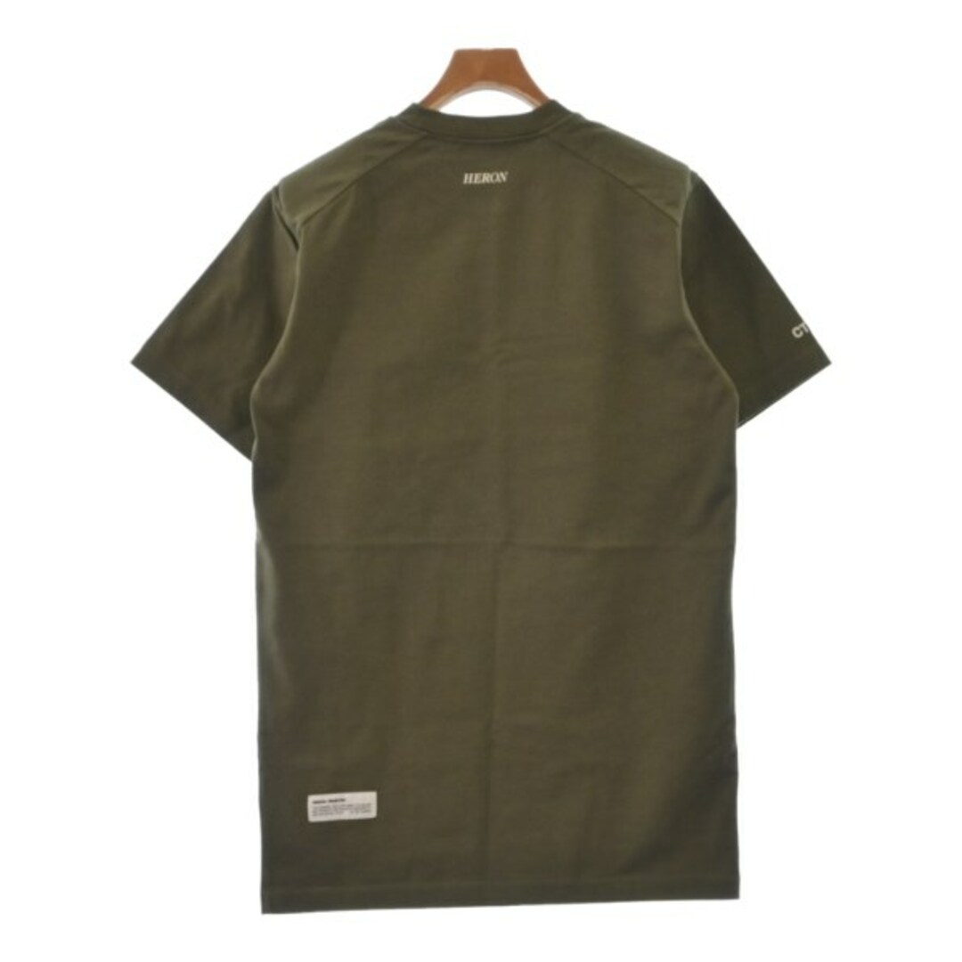 人気第1位 HERON PRESTON ヘロンプレストン Tシャツ・カットソー XS カーキ 【古着】