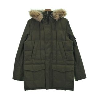 ウールリッチ(WOOLRICH)のWOOLRICH ウールリッチ ダウンジャケット/ダウンベスト L カーキ 【古着】【中古】(ダウンジャケット)