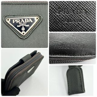 PRADA - PRADA プラダ 三角ロゴ テスート ナイロン 二つ折り財布 M605