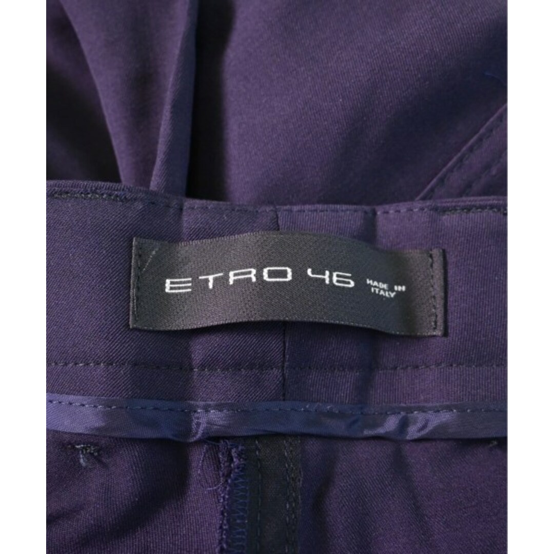 ETRO(エトロ)のETRO エトロ スラックス 46(XL位) 紺 【古着】【中古】 レディースのパンツ(その他)の商品写真