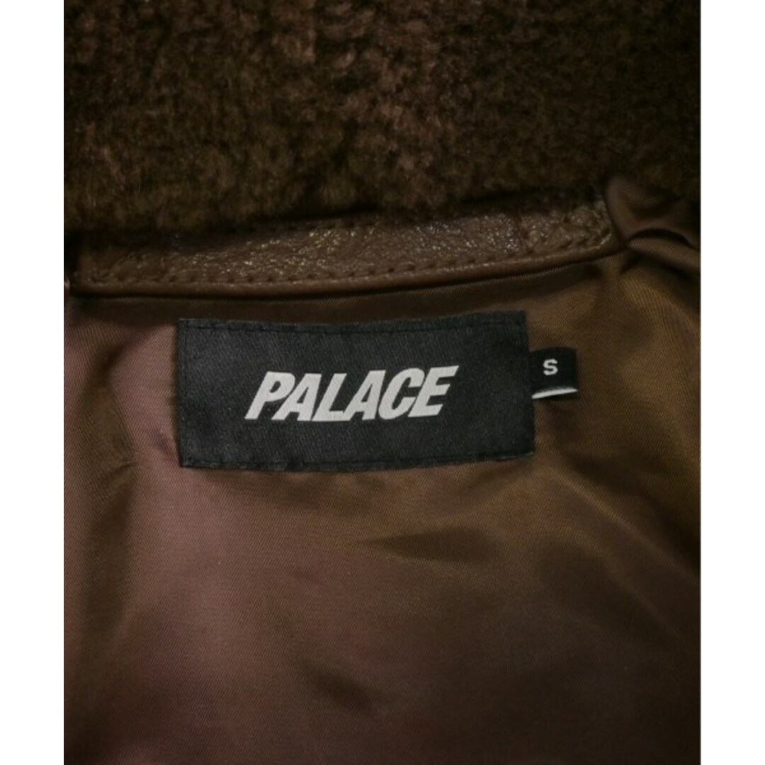 PALACE(パレス)のPALACE パレス ライダース S 茶 【古着】【中古】 メンズのジャケット/アウター(ライダースジャケット)の商品写真