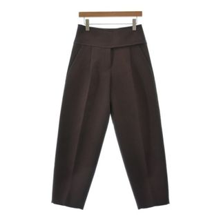 ジルサンダー(Jil Sander)のJIL SANDER ジルサンダー スラックス 34(XL位) 茶系 【古着】【中古】(スラックス)