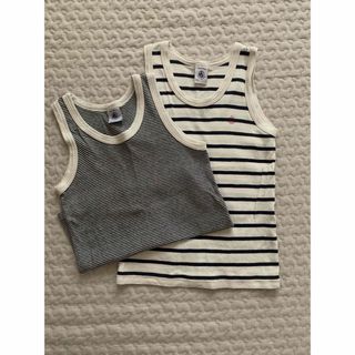 プチバトー(PETIT BATEAU)の【used】petit bateau/タンクトップ/4枚/6ans/116cm(下着)