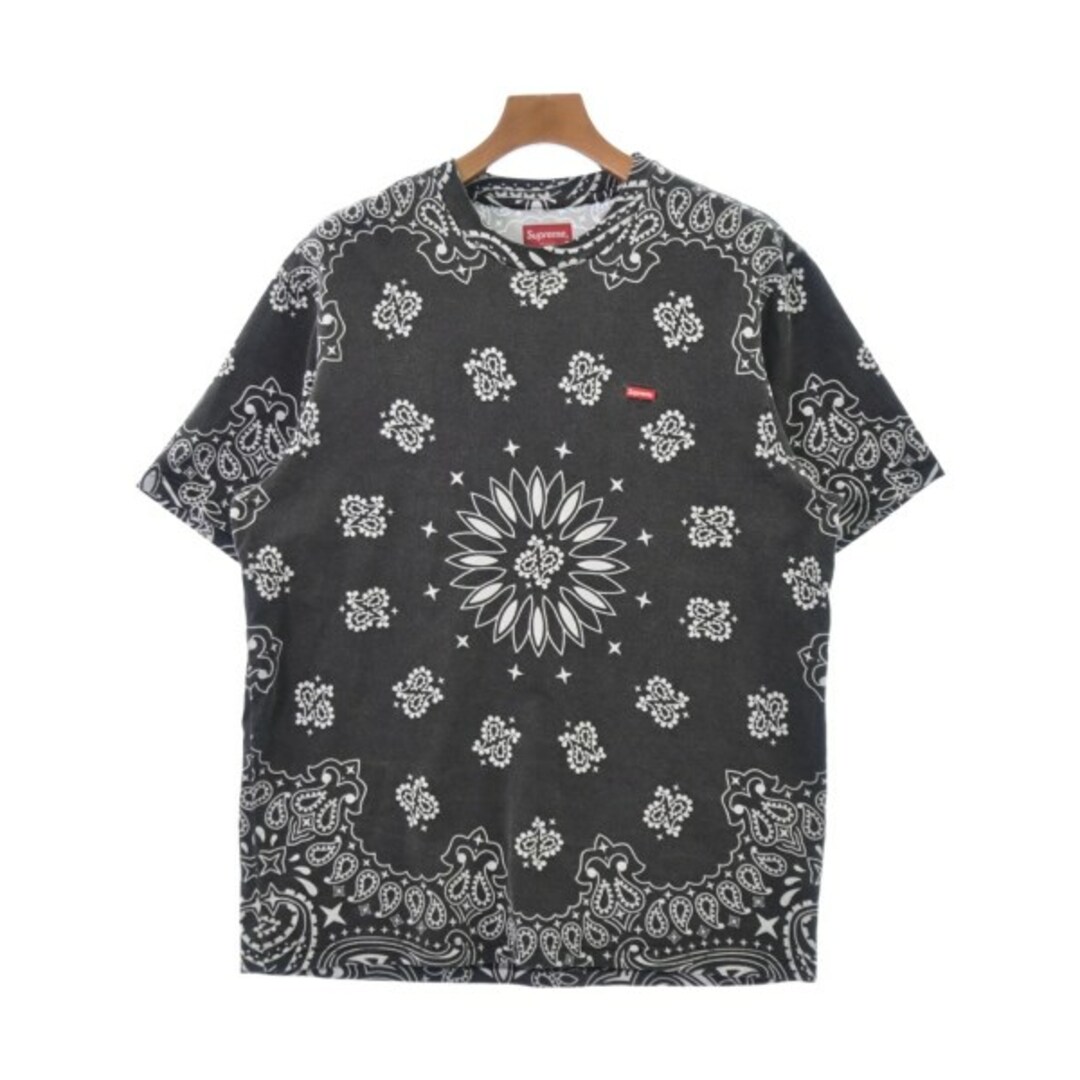 Supreme(シュプリーム)のSupreme シュプリーム Tシャツ・カットソー M 黒系x白(ペイズリー) 【古着】【中古】 メンズのトップス(Tシャツ/カットソー(半袖/袖なし))の商品写真