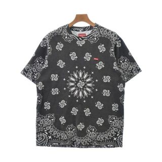 シュプリーム(Supreme)のSupreme シュプリーム Tシャツ・カットソー M 黒系x白(ペイズリー) 【古着】【中古】(Tシャツ/カットソー(半袖/袖なし))