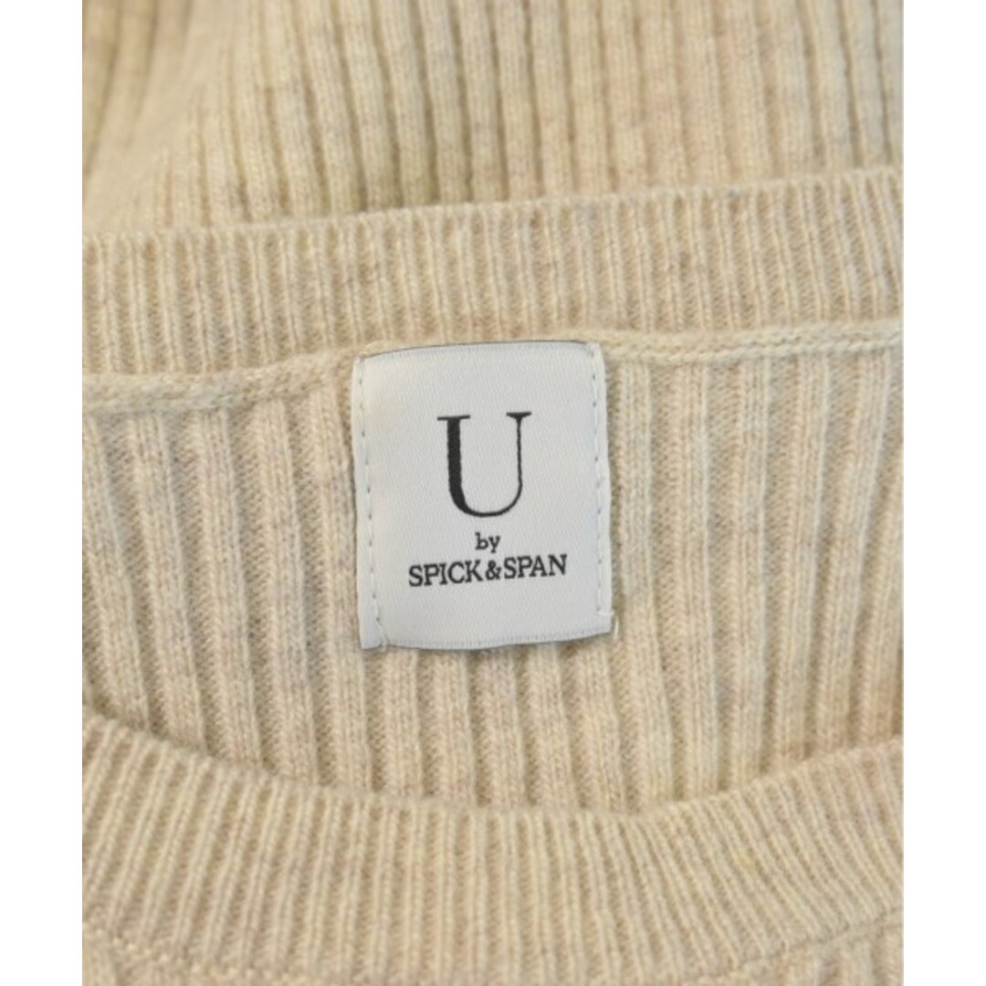 U by SPICK&SPAN(ユーバイスピックアンドスパン)のU BY Spick & Span ニット・セーター -(XS位) ベージュ 【古着】【中古】 レディースのトップス(ニット/セーター)の商品写真