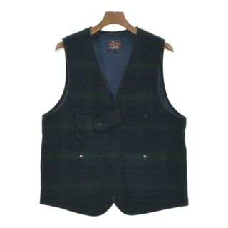 ウールリッチ(WOOLRICH)のWOOLRICH ウールリッチ ブルゾン M 紺x緑(チェック) 【古着】【中古】(その他)