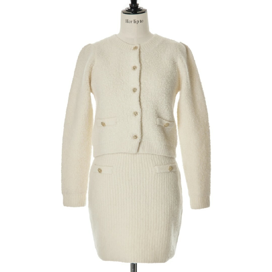 Her lip to - herlipto Pure Boucle Knit Setの通販 by ♡'s Her lip to - herlipto Pure Boucle Knit Setの通販 by ♡'s