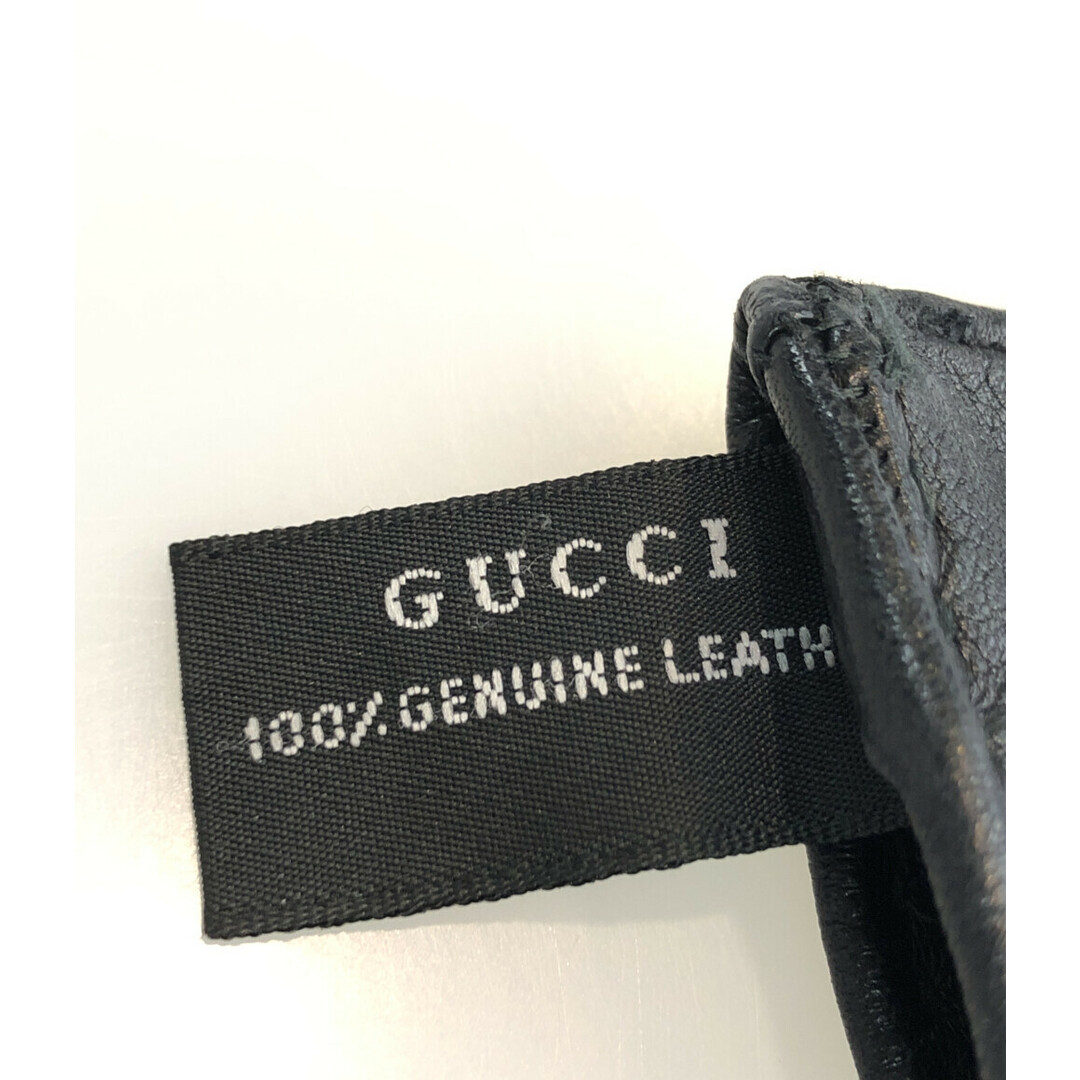 Gucci(グッチ)のグッチ レザーグローブ 手袋 ホースビットチェーン レディース 6 1/2 レディースのファッション小物(手袋)の商品写真