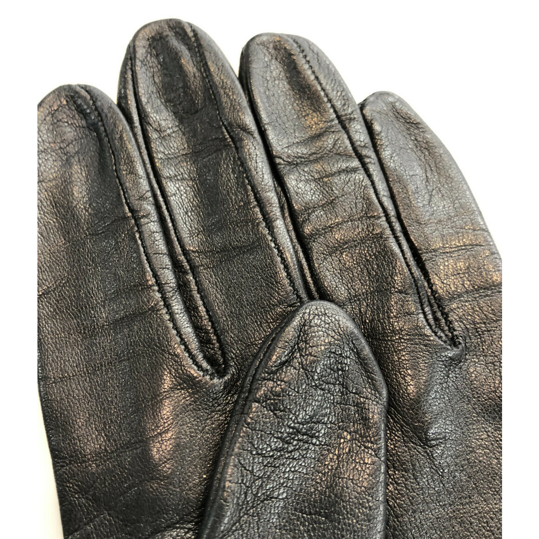 Gucci(グッチ)のグッチ レザーグローブ 手袋 ホースビットチェーン レディース 6 1/2 レディースのファッション小物(手袋)の商品写真