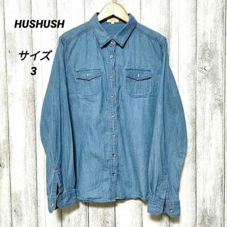 ハッシュアッシュ(HusHush)のHUSHUSH ハッシュアッシュ (L)　コットンブラウス(シャツ/ブラウス(長袖/七分))