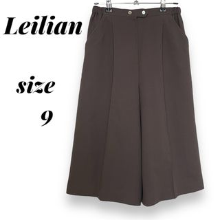 レリアン(leilian)のレリアン レディース ガウチョパンツ ワイドパンツ 9(M)  ウール(その他)