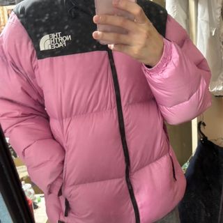 ザノースフェイス(THE NORTH FACE)のthe north face ノースフェイス　ヌプシ　ピンク(ダウンジャケット)