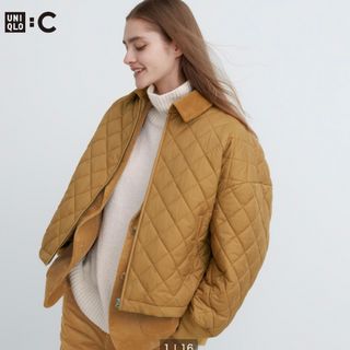 ユニクロ(UNIQLO)のユニクロ パフテックブルゾン brown 3XL(ブルゾン)