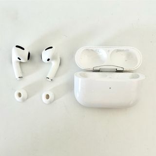 アップル(Apple)のApple AirPods Pro +非純正品イヤーピース（問題あり）(ヘッドフォン/イヤフォン)