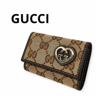 グッチ(Gucci)の【特別価格】極美品❤︎GUCCIハートシェイプインターロッキング 6連キーケース(キーケース)