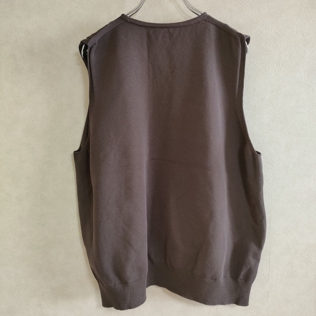 crépuscule (クレプスキュール)のcrepuscule ホールガーメント V-NECK VEST サイズ1 ベスト ブラウン メンズ クレプスキュール【中古】4-0115M△ メンズのトップス(ベスト)の商品写真