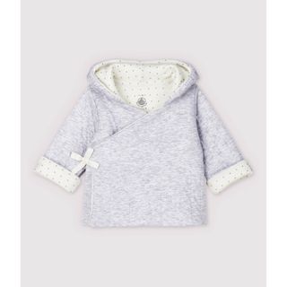 プチバトー(PETIT BATEAU)のプチバトー　チュビックキルティングジャケット　小人コート　とんがり帽子コート(ジャケット/コート)