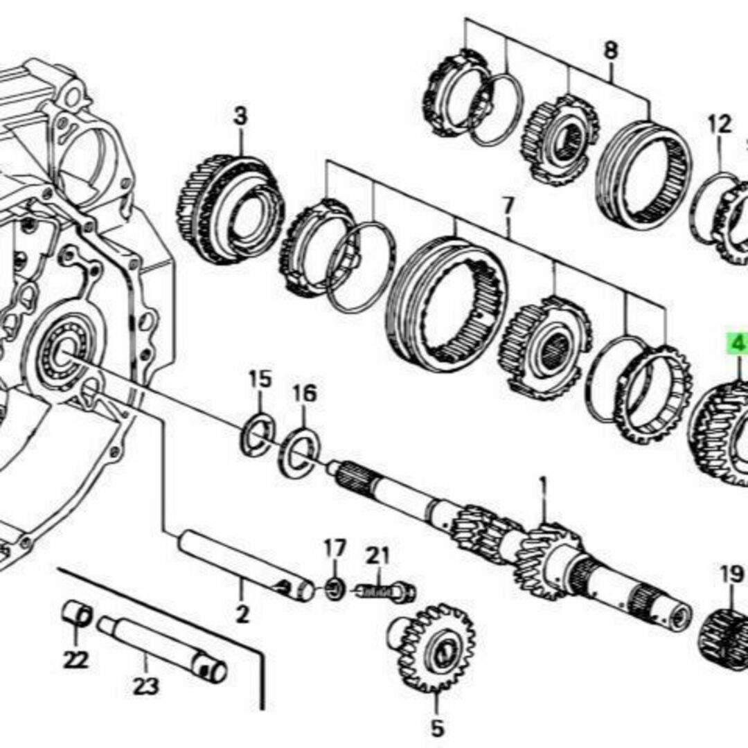 ホンダ アコード E-CD6 メインシャフトフォース ギア