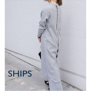 シップス(SHIPS)のSHIPS ジャージーテレコスナップ2WAYワンピース(ロングワンピース/マキシワンピース)