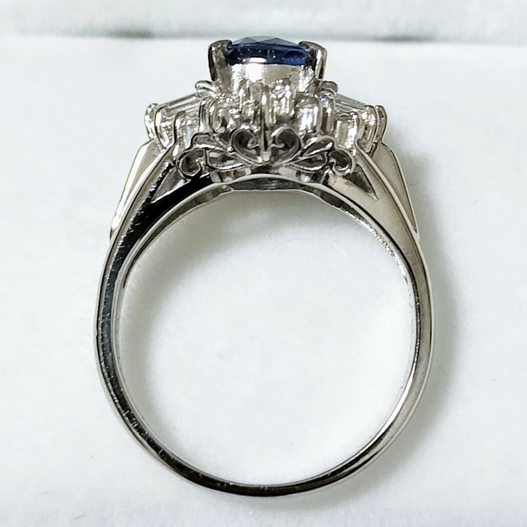 ダイヤモンド×サファイア リング Pt900 0.99ct 4.6g レディースのアクセサリー(リング(指輪))の商品写真