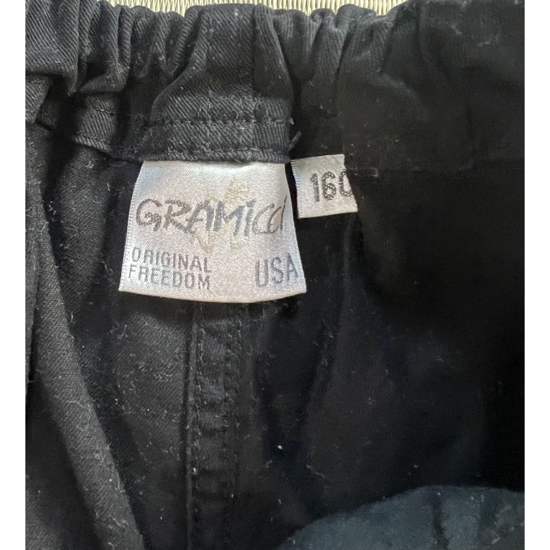 GRAMICCI(グラミチ)のグラミチ　パンツ　ブラック　160センチ キッズ/ベビー/マタニティのキッズ服男の子用(90cm~)(パンツ/スパッツ)の商品写真