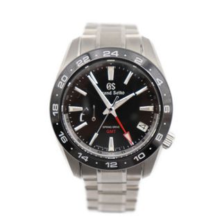 セイコー(SEIKO)のSEIKO セイコー グランドセイコー スポーツコレクション スプリングドライブ GMT 腕時計 SBGE253 9R66-0BB0 ステンレススチール   シルバー ブラック文字盤  自動巻き 【本物保証】(腕時計(アナログ))