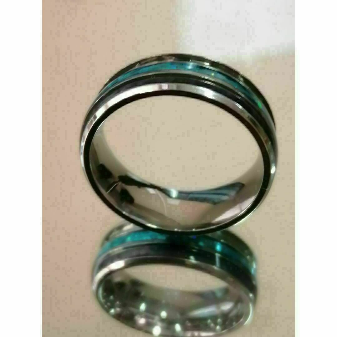 【A133】リング　メンズ　レディース　指輪　ブルー　青　アクセサリー　20号 メンズのアクセサリー(リング(指輪))の商品写真