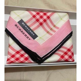 バーバリー(BURBERRY)の新品未使用 Burberry ピンク チェック ハンカチ(ハンカチ)