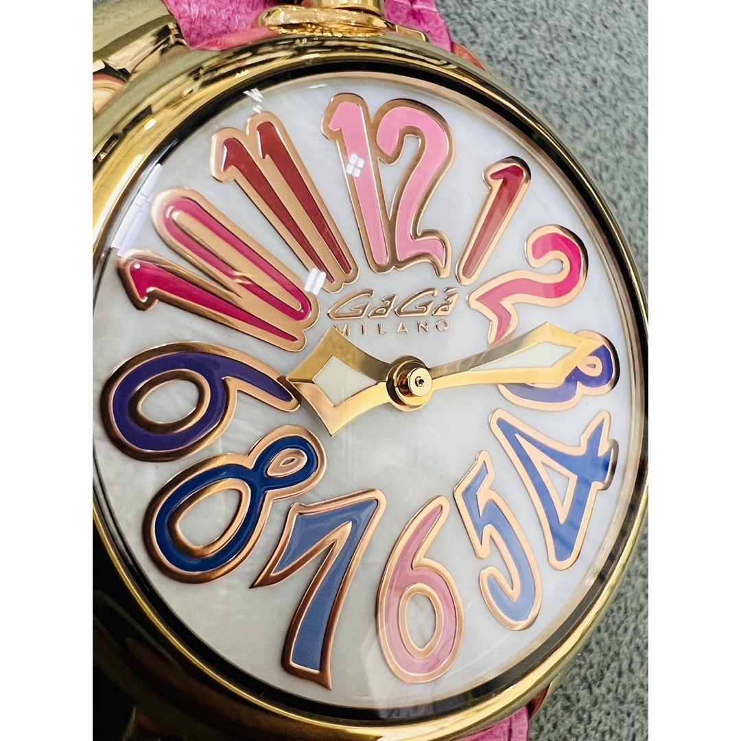 GaGa MILANO(ガガミラノ)のガガミラノ マヌアーレ40 ホワイトシェル 5021.1 レディース ボーイズ レディースのファッション小物(腕時計)の商品写真
