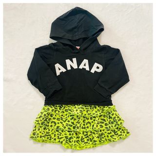 アナップキッズ(ANAP Kids)のANAP ヒョウ柄 ワンピース 100(ワンピース)