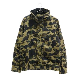 アベイシングエイプ(A BATHING APE)のA BATHING APE アベイシングエイプ 総柄カモ ジップアップマウンテンジャケット グリーン マウンテンパーカー(マウンテンパーカー)