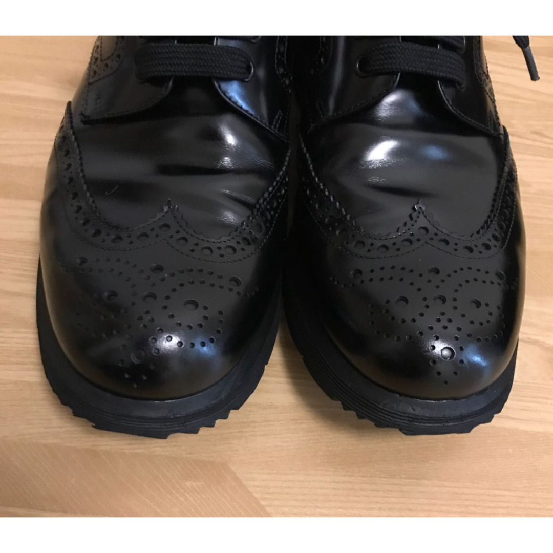 PRADA(プラダ)の新品同様　極美品　PRADA レザー　スニーカー　ローファー　27.5㎝　 メンズの靴/シューズ(スニーカー)の商品写真