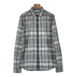 ジバンシィ(GIVENCHY)のGIVENCHY カジュアルシャツ 38(S位) グレーx白x黒(チェック) 【古着】【中古】(シャツ)