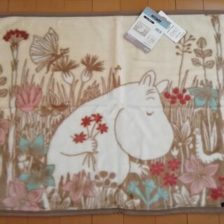 【日本製】 アクリル　ひざ掛け毛布 ムーミン 70×100/花つみムーミン(毛布)