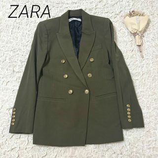 【新品】【金ボタン】【XS】ZARA♡ザラ ダブルジャケット レディース