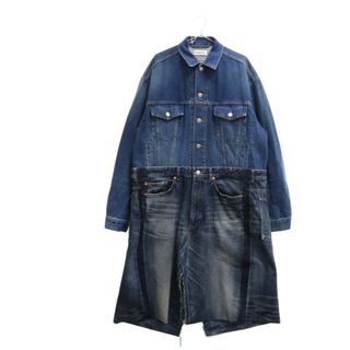 バレンシアガ(Balenciaga)のBALENCIAGA バレンシアガ 21SS デニム ドレス ワンピース インディゴ 67523 TCW03 レディース(ひざ丈ワンピース)