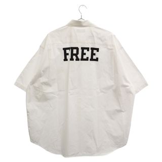 バレンシアガ(Balenciaga)のBALENCIAGA バレンシアガ 21SS FREE フリー バックプリント ショートスリーブ 半袖シャツ ホワイト 663128(シャツ)